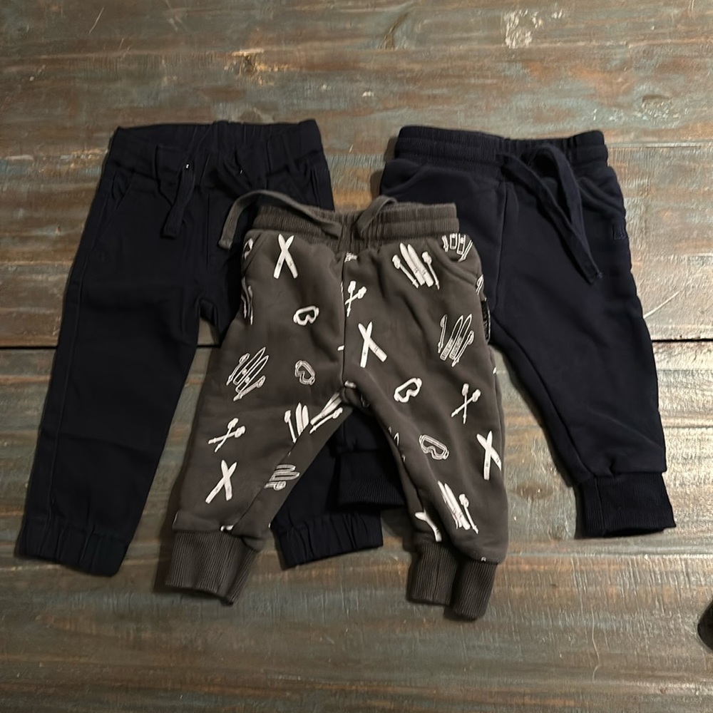 Little Bipsy Kids Bottoms in Black and Gray